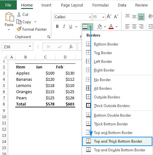 Hướng dẫn các sử dụng và tùy biến đường viền (Border) trong Excel